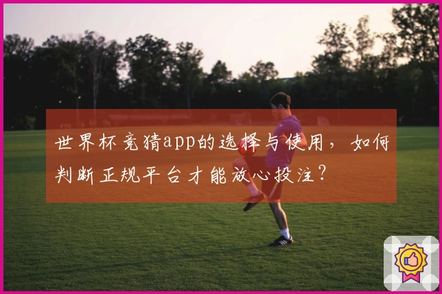世界杯竞猜app的选择与使用，如何判断正规平台才能放心投注？